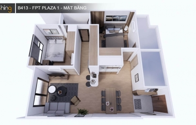Nội thất căn hộ B4-13 tòa FPT Plaza 1 - Sự kết hợp hoàn hảo giữa hiện đại và tối giản